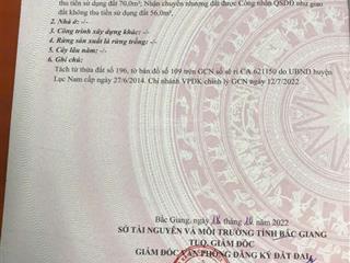 Cần tiền bán gấp lô đất 126m chỉ với giá 285 triệu tại cẩm lý , lục nam