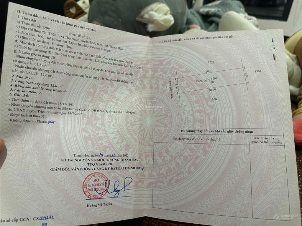 Chỉ hơn 200tr sở hữu lô đất bám trục chính 8m cách khu công nghiệp lam sơnsao vàng 2km