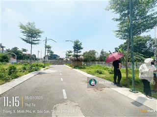 Cần tiền bán cắt lỗ 200triệu lô đất 100m2 tại minh phú, sóc sơn, hà nội gần tỉnh lộ 35 giá 1,5 tỷ