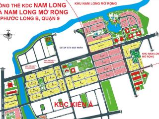 Bán nền biệt thự kdc nam long, đỗ xuân hợp, 75 triệu/m2, 200m2, mặt tiền 10m