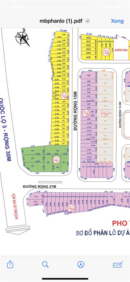 Chính chủ cần bán nhanh lô a97 vinaconex dãy hot nhất dự án