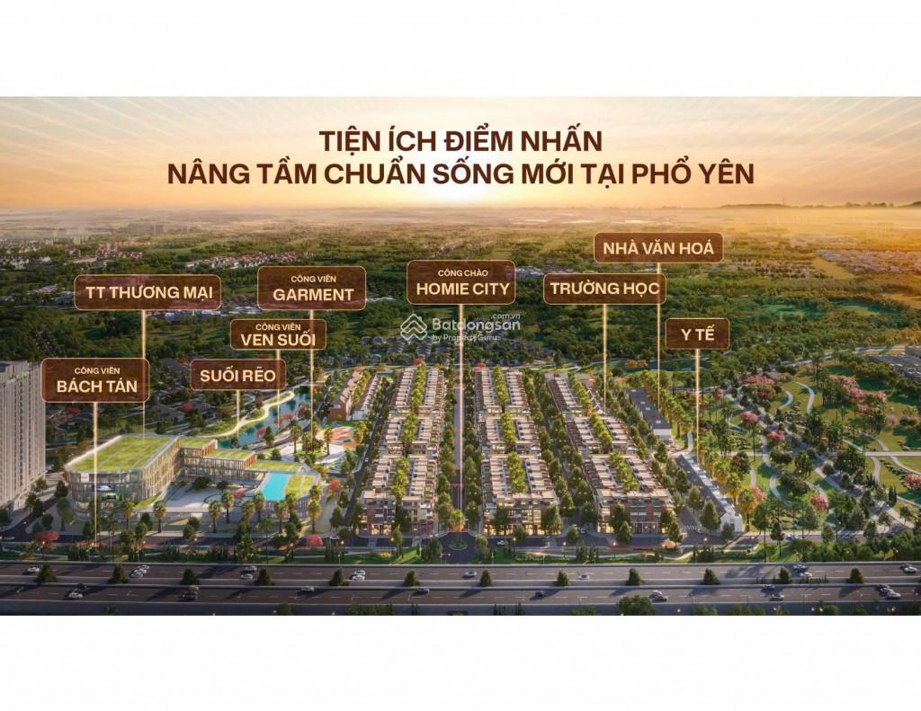 Nhà phố, shophouse homie city là dự án đáng mua, đầu tư nhất phổ yên, vì sao?