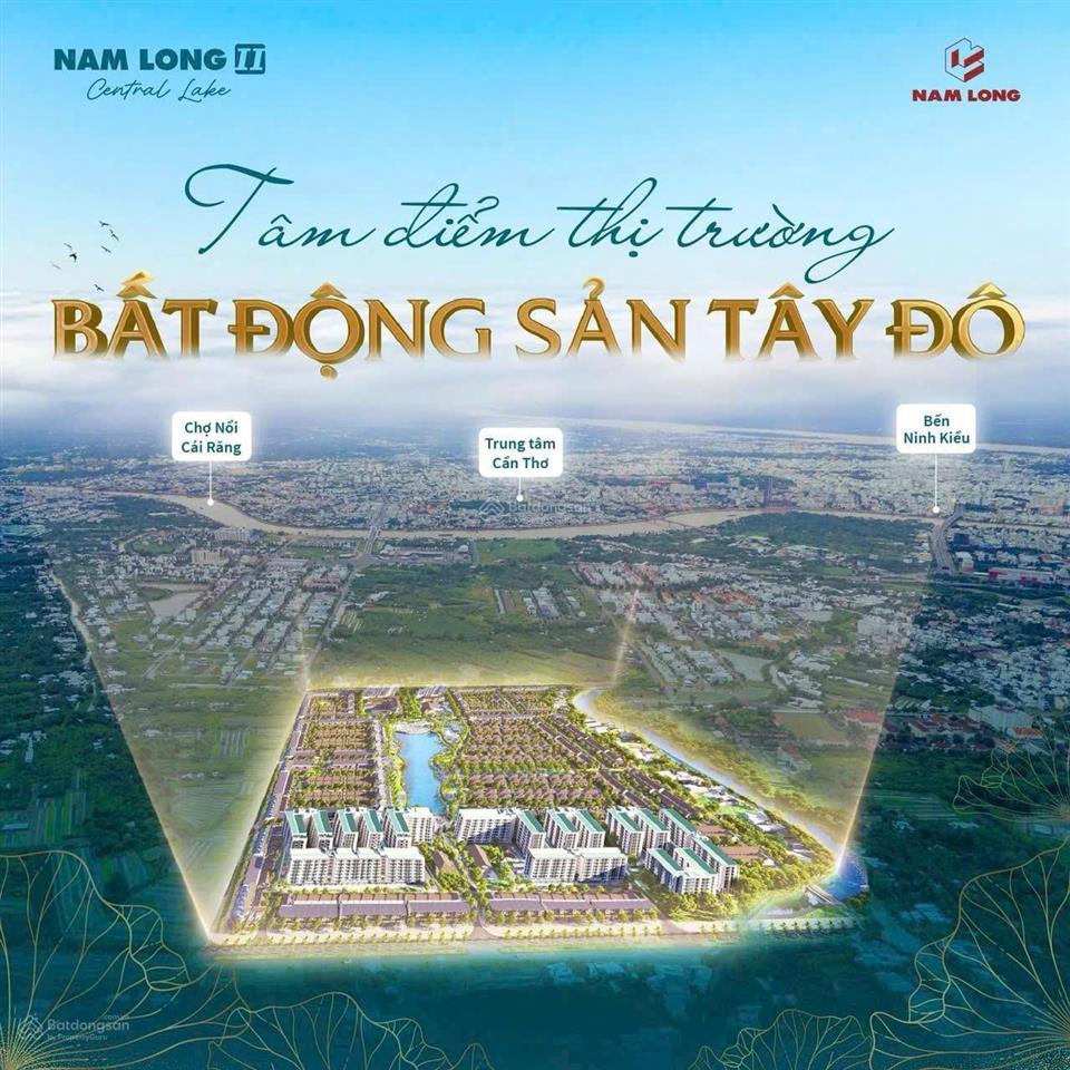 Mở bán khu đẹp nhất nam long 2 cần thơ, nền nhà phố vườn, biệt thự vườn 0909 425 ***