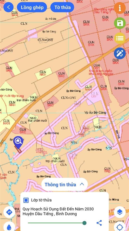 Đất long tân dầu tiếng 8,8 xào, 48m mặt tiền đường nhựa, phủ hồng, giá 5,5 tỷ tl.  0936 419 ***