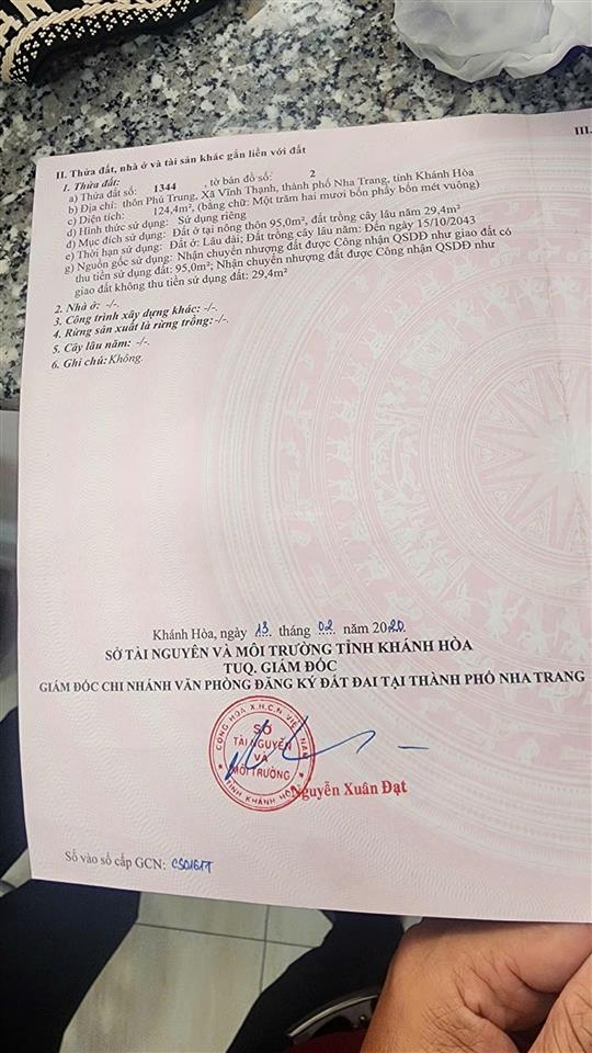 Đất phú trung, vĩnh thạnh đường ô tô tải thông 4 phía, cách chợ và trường học chỉ 700m, sẵn sổ hồng