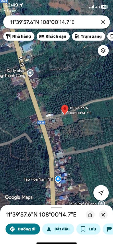 Chính chủ cần bán gấp lô đất nền giá rẻ có thổ cư xã tân thượng huyện di linh