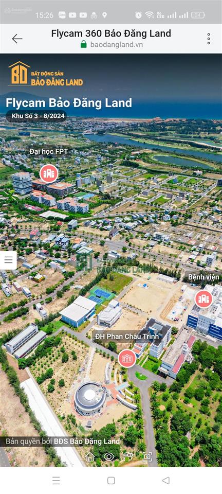 Chào bán lô đất biệt thự giá rẻ nhất tại khu đô thị điện ngọc liền kề đại học fpt