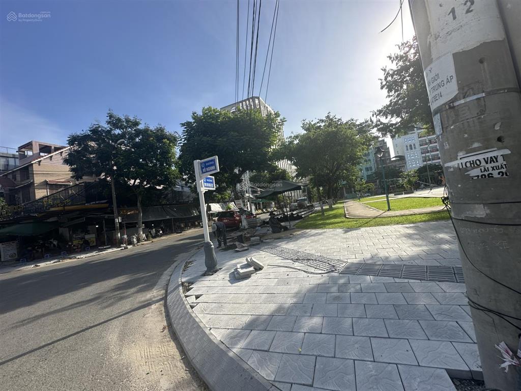Bán cặp đất 190m2 đường đông kinh nghĩa thục gần công viên hồ nghinh thông bãi tắm mỹ khê 300m