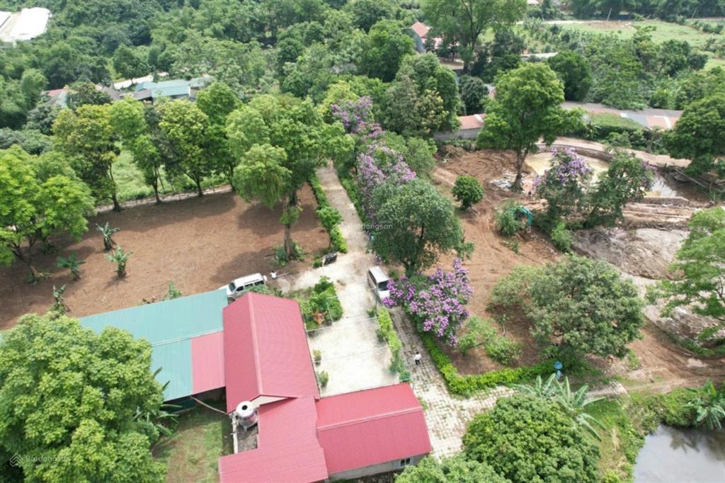 Gia đình cần bán gấp khuôn viên nhà vườn dt 14500m2 tại xóm đá bạc, liên sơn, lương sơn, hb
