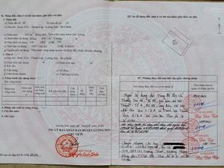 Cần bán nhanh lô đất dt 850m2 ont 100m2 còn lại là đất vườn, mặt tiền cực rộng, đường ô tô tránh