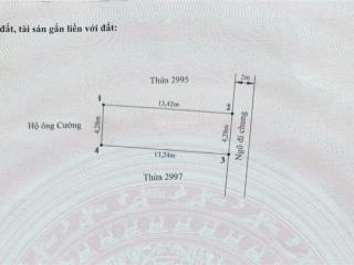 Chuyển nhượng đất mặt ngõ đằng hải, hải an. giá 41.5 tr/m2