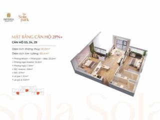 Chính chủ bán căn 2pn 2wc 61.5m2 imperia sola park giá 3.6 tỷ view thoáng đẹp