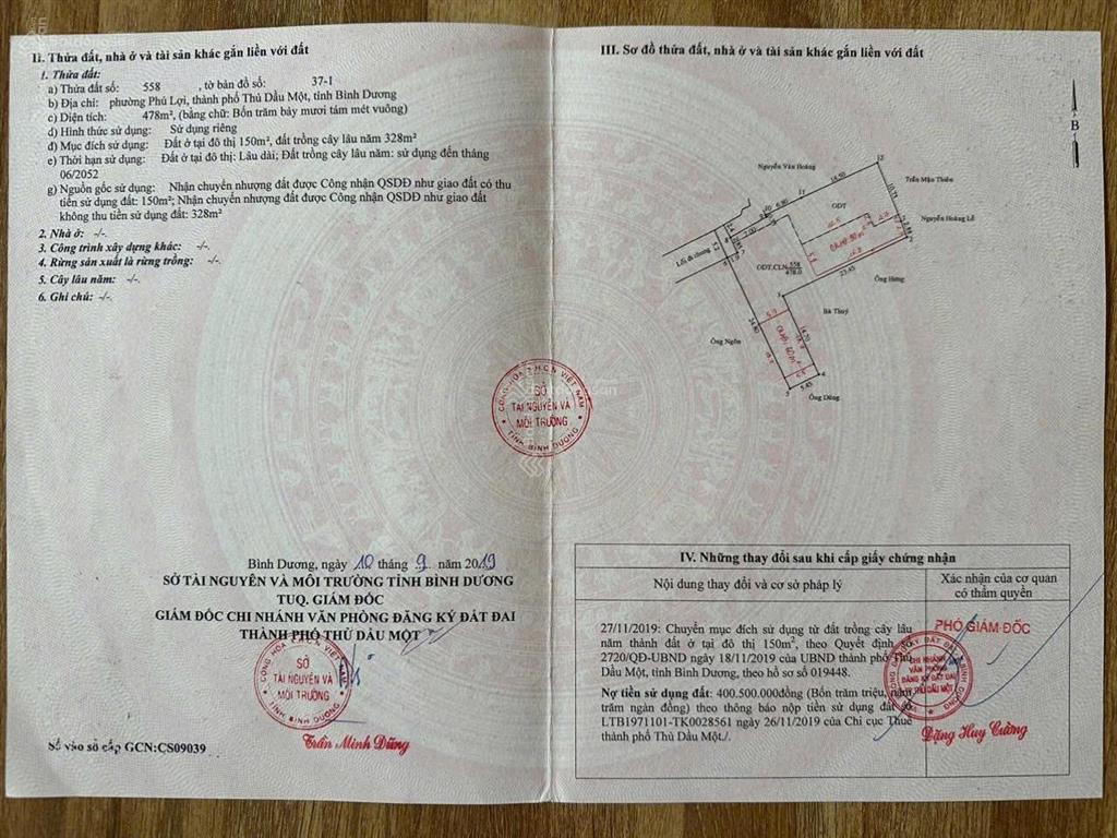 Bán đất phú lợi trung tâm ngay chợ đình vị trí quá đẹp ạ. đường 5m thông từ đường huỳnh văn luỹ