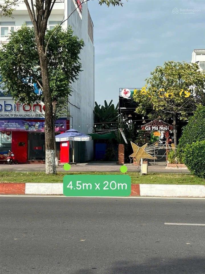 Bán đất mặt tiền hùng vương p6 tp tân an, kinh doanh cực tốt