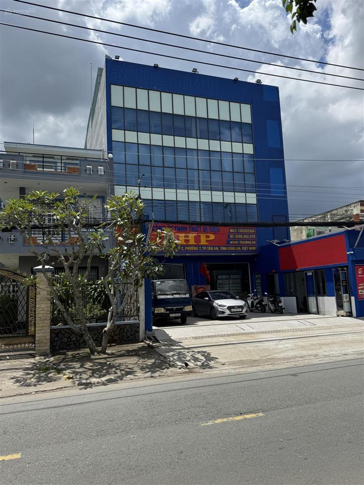 Bán toà nhà mặt tiền châu thị kim, p7, tp tân an