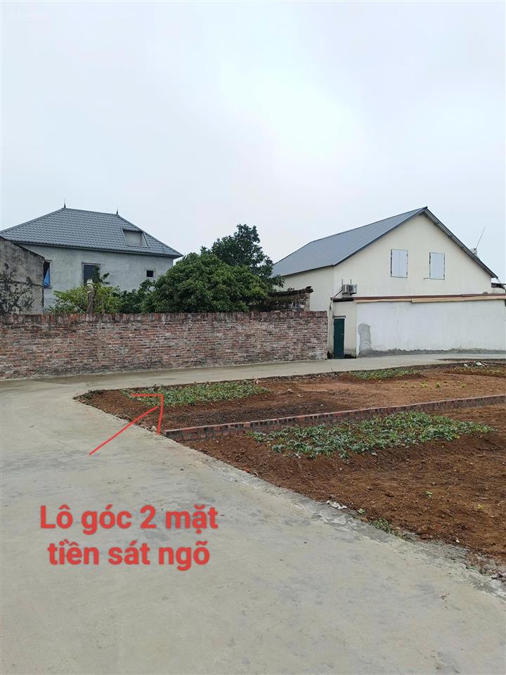 Cc bán lô góc 80m2 mt5.25m full thổ cư tại thanh lại phù linh. ra trường đua ngựa 1km