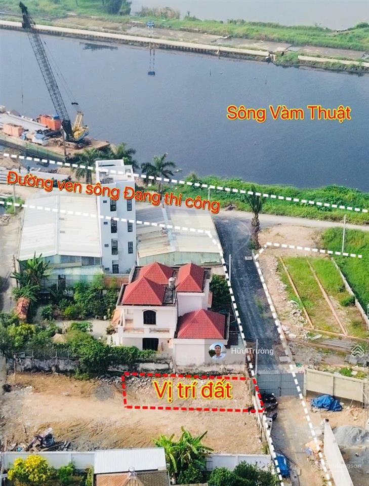 Bán 2 lô đất ngay sát mặt tiền sông. vườn lài, an phú đông, q12
