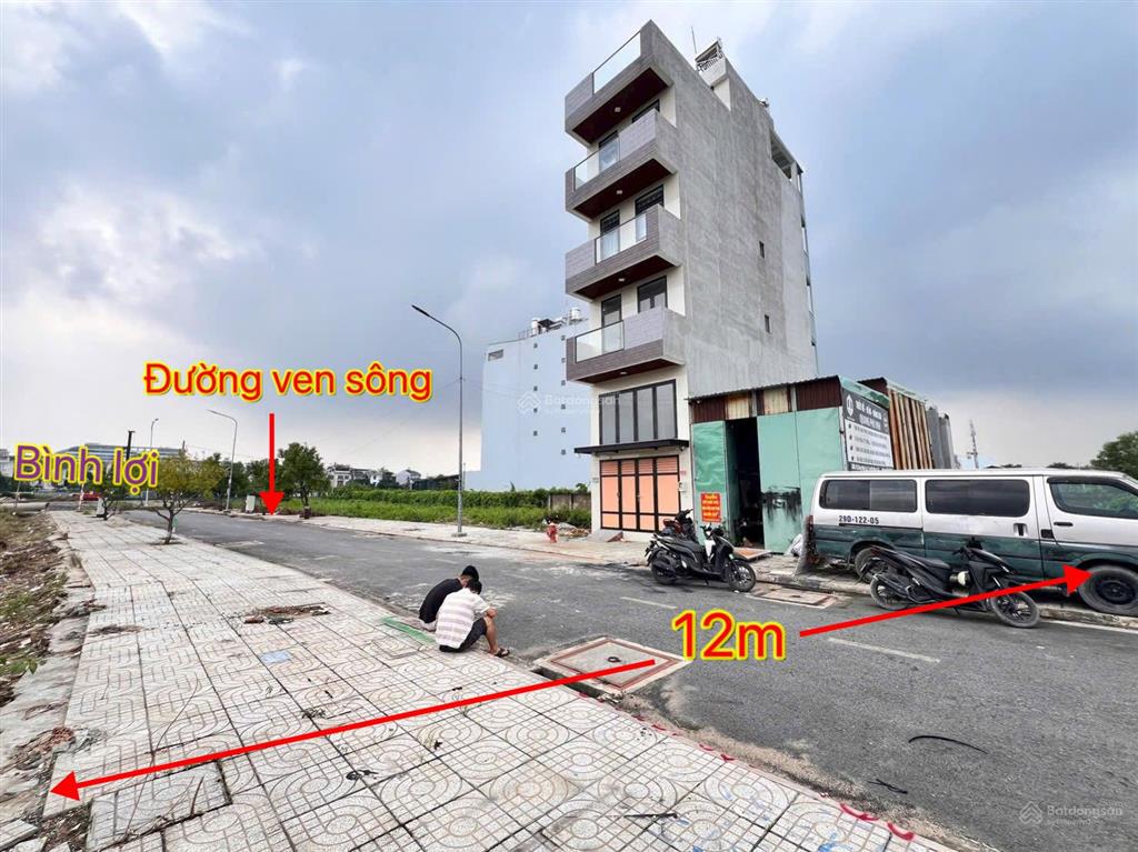 Lô đất rất đẹp, đường 12m, ngay mặt tiền đường ven sông vàm thuật, gần gò vấp