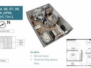 Bán cc feliz homes, hoàng văn thụ, 4,3 tỷ, 65m2, 2pn, 2wc, hàng hot