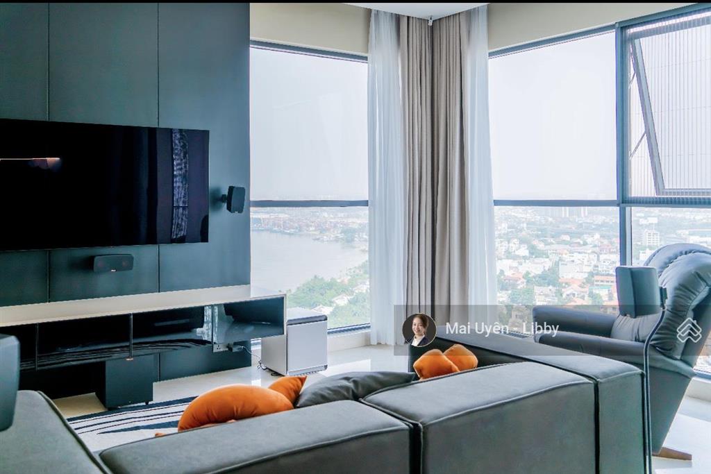 Bán 3 phòng ngủ q2 thảo điền  128m2 thang máy riêng view sông giá 22 tỷ  đầy đủ nội thất