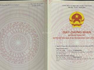 Nhà đất 2 mặt tiển 220m2 khu dân cư trung tâm thị trấn an thạnh