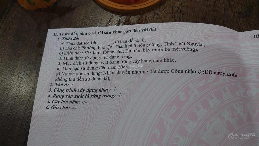 Bán đất phường phố cò sông công thái nguyên