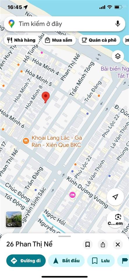 Mặt tiền phan thị nể trục thông biển giá tốt nhất 0905 712 *** đức sơn