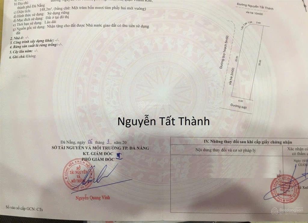 Góc 3 mt giá siêu tốt mặt tiền nguyễn tất thành