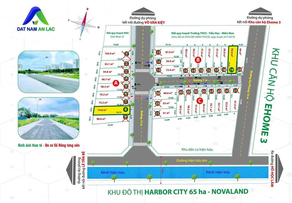 Còn duy nhất 1 nền kdc an lạc giá rẻ 73tr/m2. nên khách trả giá sẽ bán ngay. có giá tốt cho khách