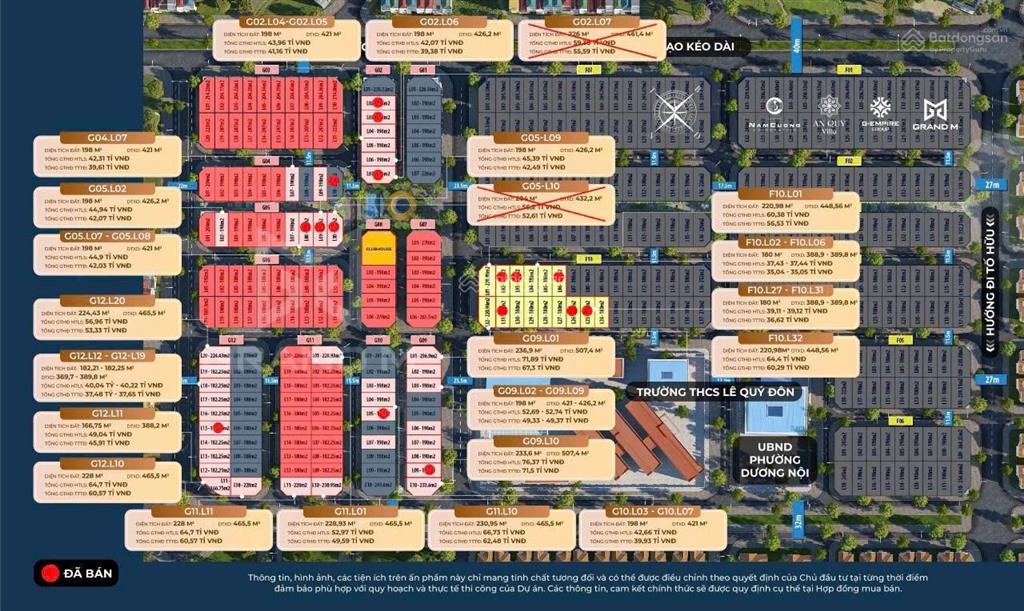 Chính chủ cần bán 02 căn (cắt lỗ) biệt thự an quý villa  đường lê quang đạo kéo dài 0989 325 ***