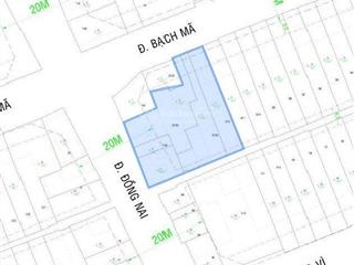 Chính chủ bán căn góc mt đồng nai  bạch mã, quận 10 500m2 đất chỉ 145 tỷ
