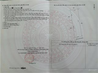 Bán đất có thổ cư mặt tiền đường lớn cách chợ lộc thuận 100m.