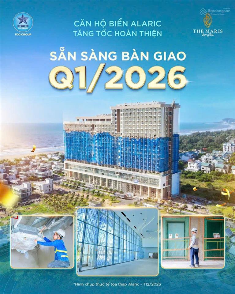 Duy nhất căn 45m2 view đẹp nhất, tòa alaric, đầu 2026 nhận bàn giao, ck 9%.  0914 541 ***