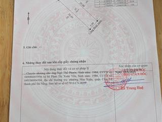 Chính chủ cần bán đất hòa xuân