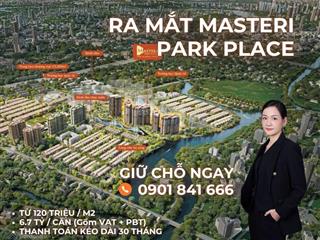 Cần mua căn hộ masteri park place trong khu the global city  thùy lê cam kết đúng giá cđt