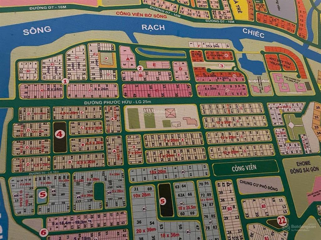 Bán nhanh 129m ngang 6m trục d1 rộng 25m khu nam long giá 116 tr/m