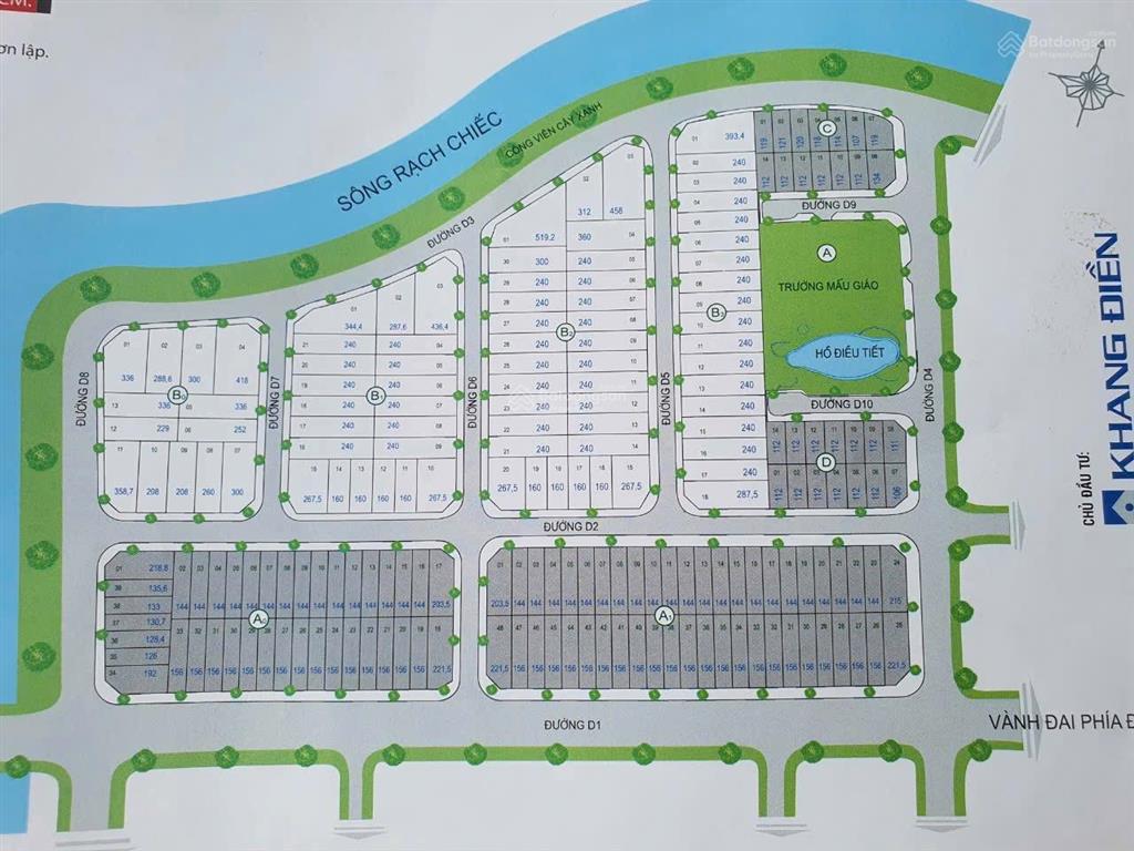 Bán nhanh 6x24m đất nền trí kiệt khang điền trục 14m giá 83,5 tr/m2