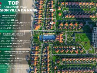 Chỉ còn 9 villa biệt thự mặt biển từ 2pn  5pn đẳng cấp 5* tại fusion resort & villas đà nẵng