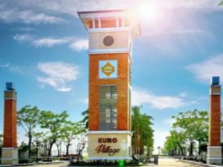 Hạ giá  bán nhanh căn nhà 3 tầng khu euro village 1  đường hoa phượng 1 đối lưng trần hưng đạo