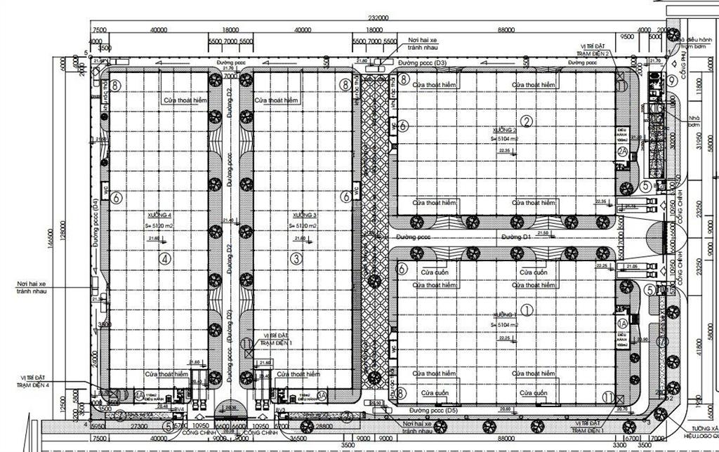 Cho thuê nhà xưởng 17.500 m2 trong kcn đất đỏ 1, brvt
