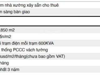 Cho thuê nhà xưởng  kcn dầu giây, thống nhất, đồng nai  41.671m²