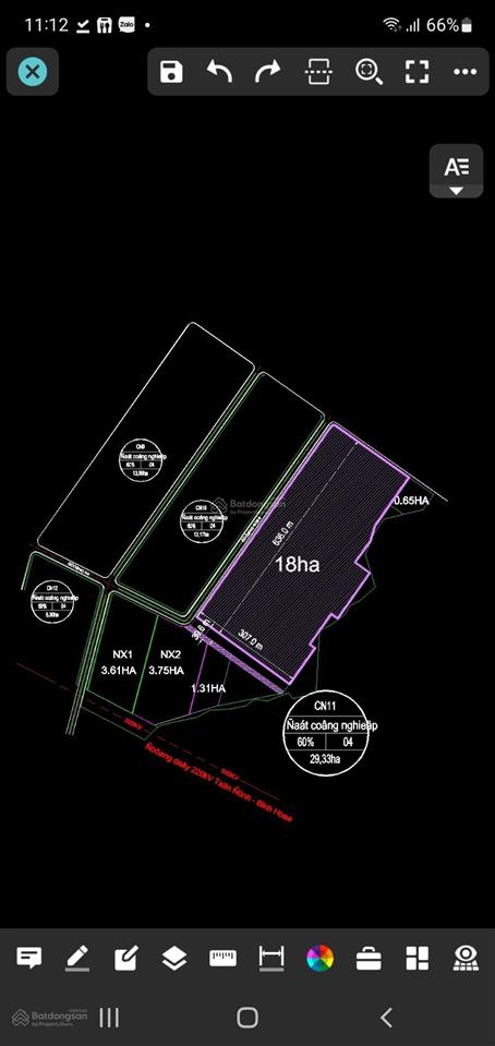 Bán đất khu công nghiệp sóng thần 3 ngay thành phố mới bình dương, dt 1ha, vị trí cực đẹp