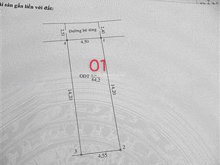 Bán đất hẻm đường lê hồng phong. p. phú hoà. dt 64m2(4,5x14,2) thổ cư 60m2. giá 1,9 tỷ