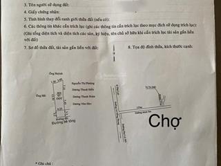 Bán đất ngay chợ bình điềm  phú hoà. dt 61m2(4,3x15) nở hậu 5m, thổ cư 100%. giá 2 tỷ 150 triệu