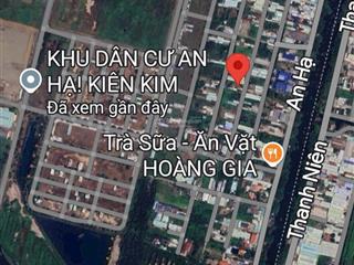 Chủ bán rẻ nền đất ở 100m2 đường ô tô thông, an hạ xã phạm văn hai, bình chánh giá 2,2 tỷ kế chợ.