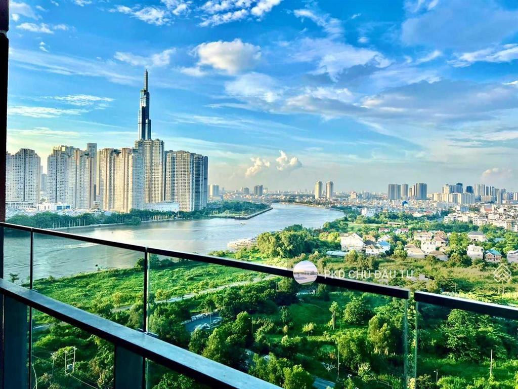 Cho thuê nhanh the river thủ thiêm 3pn full nội thất như hình, tầng cao, view sông và landmark