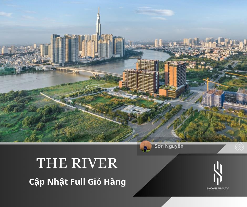 Cho thuê the river  căn góc 3pn  nội thất cơ bản cđt  view sông & landmark