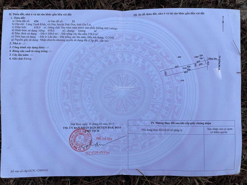 Đất mặt tiền phan đình phùng cách chợ đak đoa 1.5km
