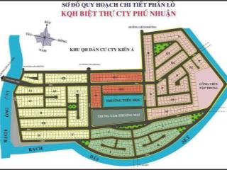 1 lô duy nhất nền d. mặt view sông 98tr/m2  293m2 (đối diện global)