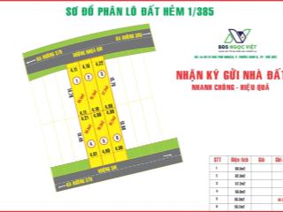 Bán 6 lô đất đường 385, p. tăng nhơn phú a, tp. thủ đức (q9)